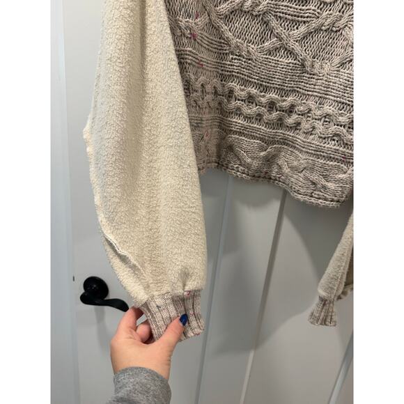 Free People Honey Cable Pullover size XS - Picture 4 of 8